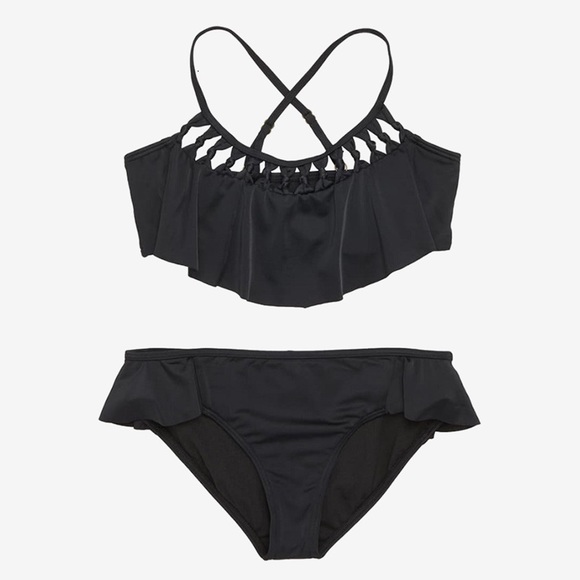 Billabong Swim Billabong Black Ruffle Bikini Poshmark